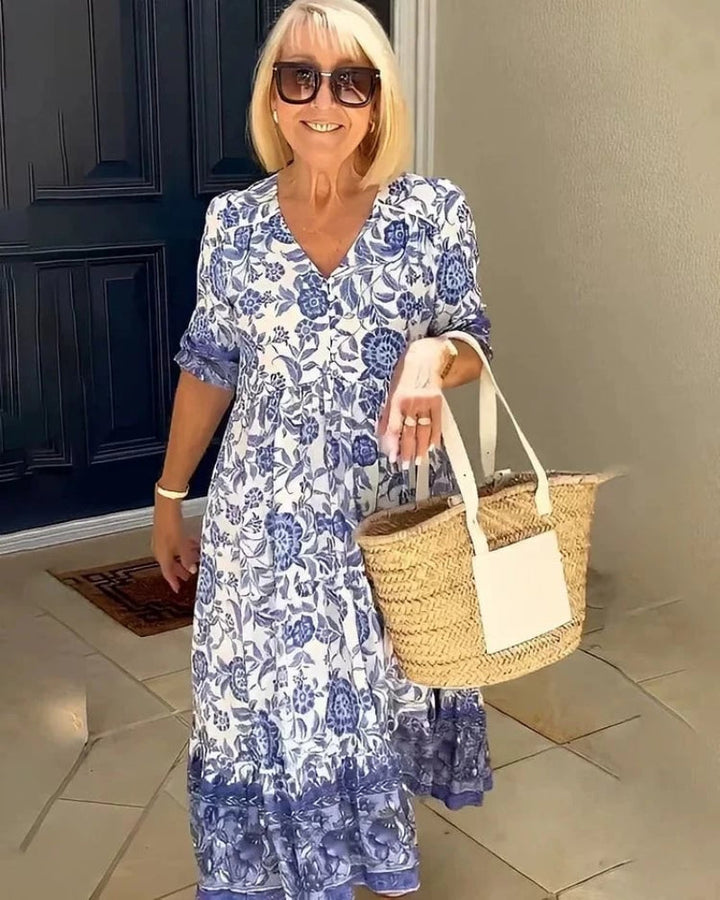 FAYE | ELEGANT AIRY FLORAL DRESS