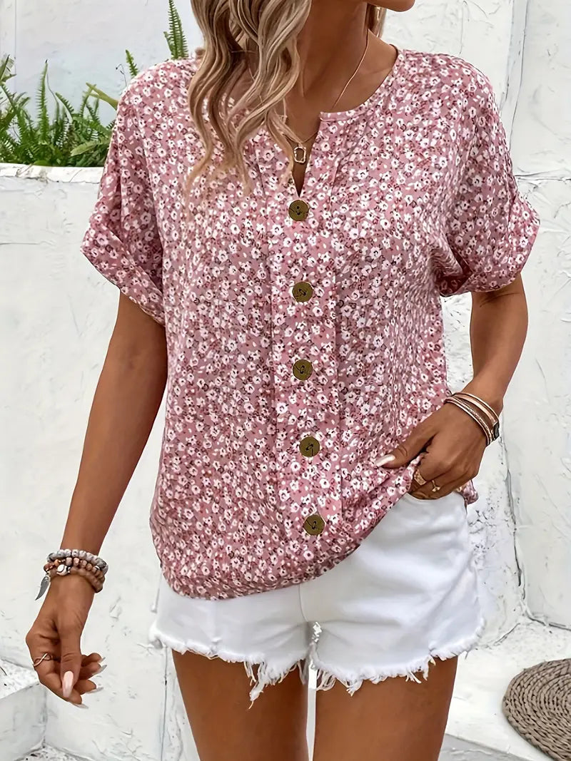 KITTY | ELEGANT SUMMER FLORAL TOP