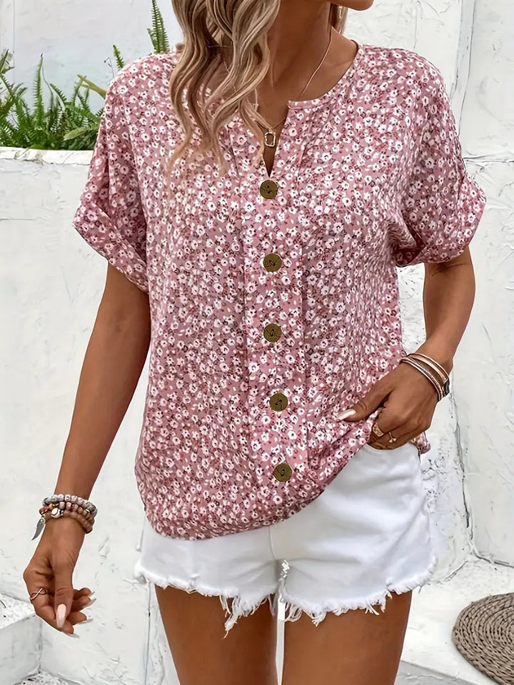 KITTY | ELEGANT SUMMER FLORAL TOP
