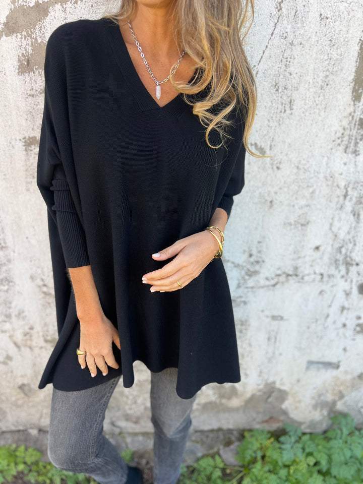 VERA | COMFORTABLE V-NECK LONG-SLEEVE JUMPER