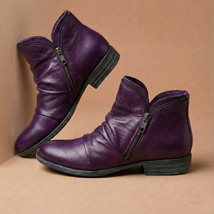 LAVINIA | ORTHOPAEDIC RUCHED ANKLE BOOTS