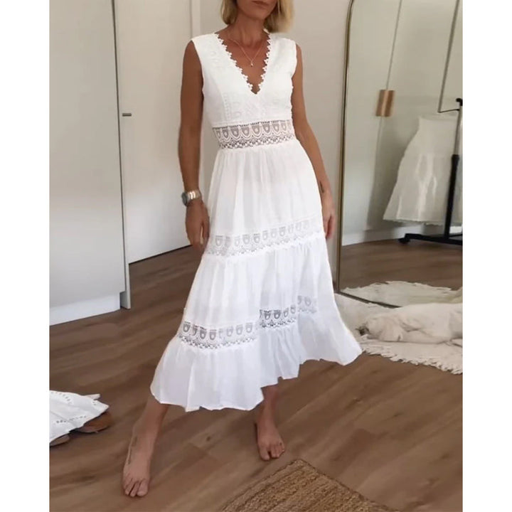 AUDREY | ELEGANT V-NECK DRESS