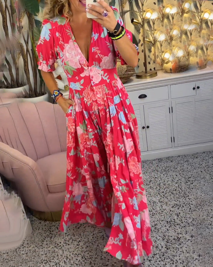 AILEEN | ELEGANT VIBRANT DRESS