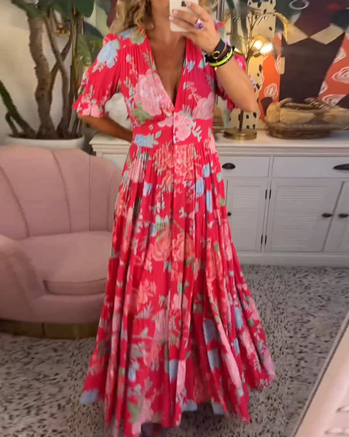 AILEEN | ELEGANT VIBRANT DRESS