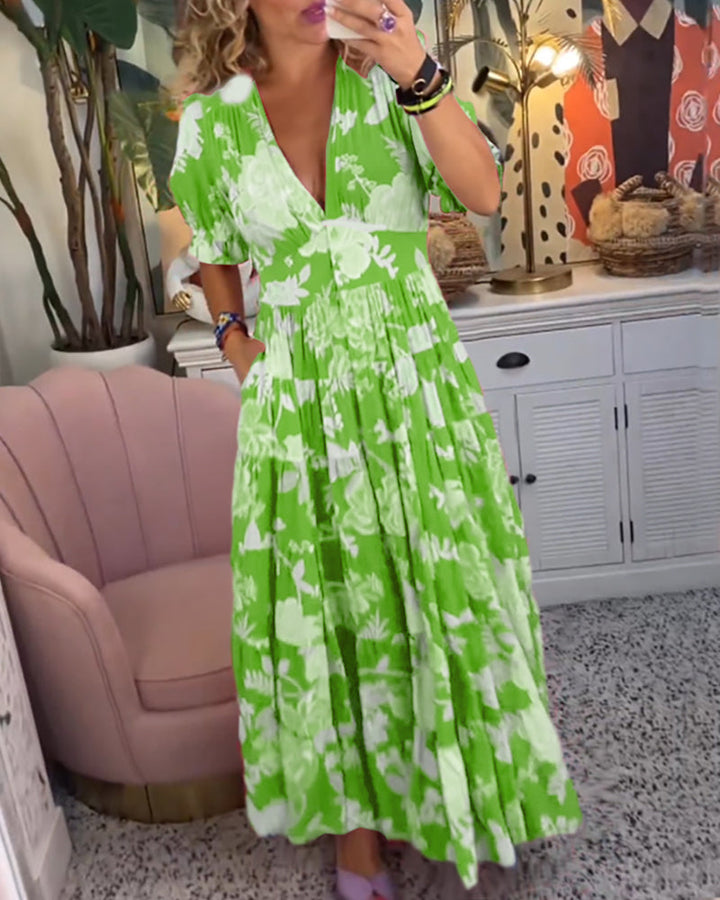 AILEEN | ELEGANT VIBRANT DRESS