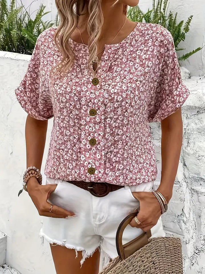 KITTY | ELEGANT SUMMER FLORAL TOP