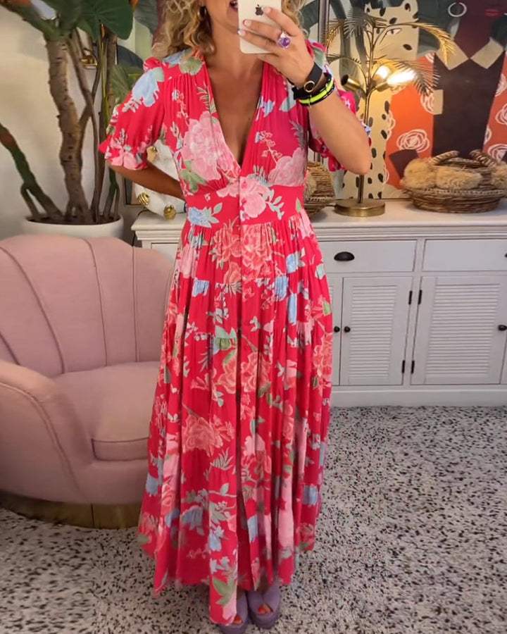 AILEEN | ELEGANT VIBRANT DRESS