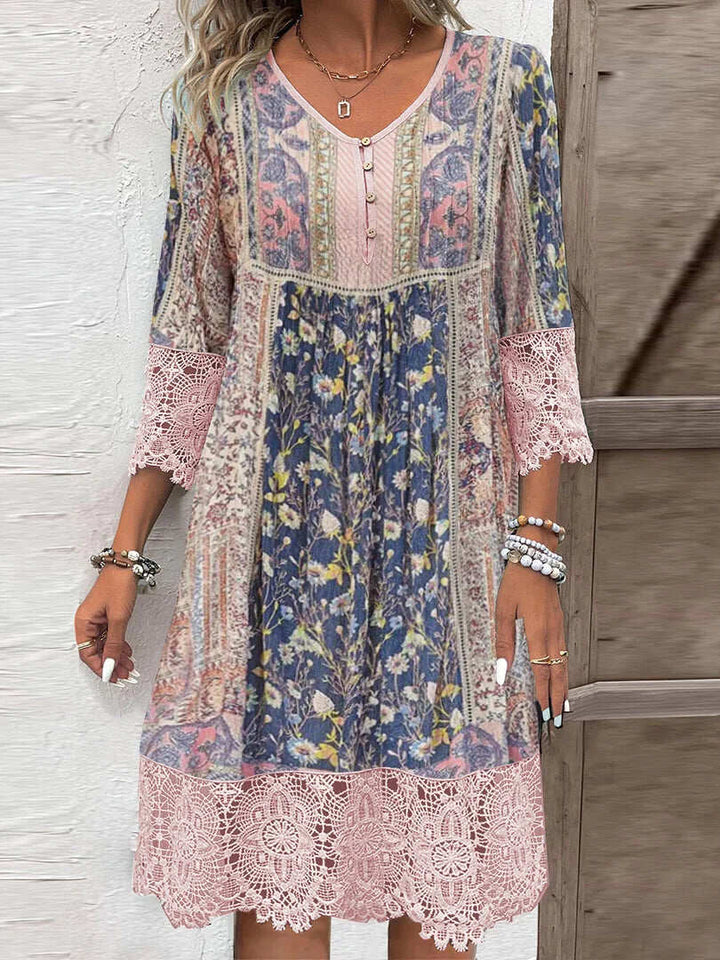 BETTY | ELEGANT PATTERNED DRESS