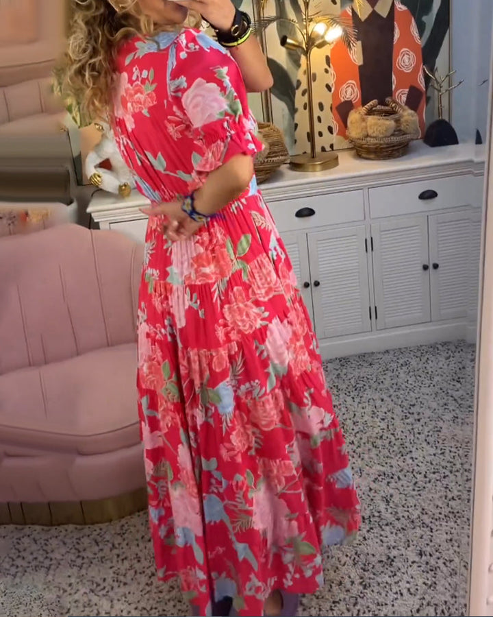 AILEEN | ELEGANT VIBRANT DRESS