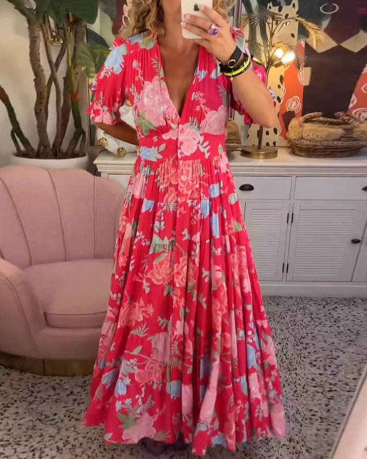 AILEEN | ELEGANT VIBRANT DRESS
