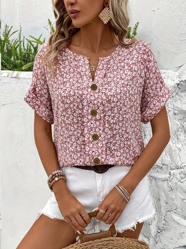 KITTY | ELEGANT SUMMER FLORAL TOP