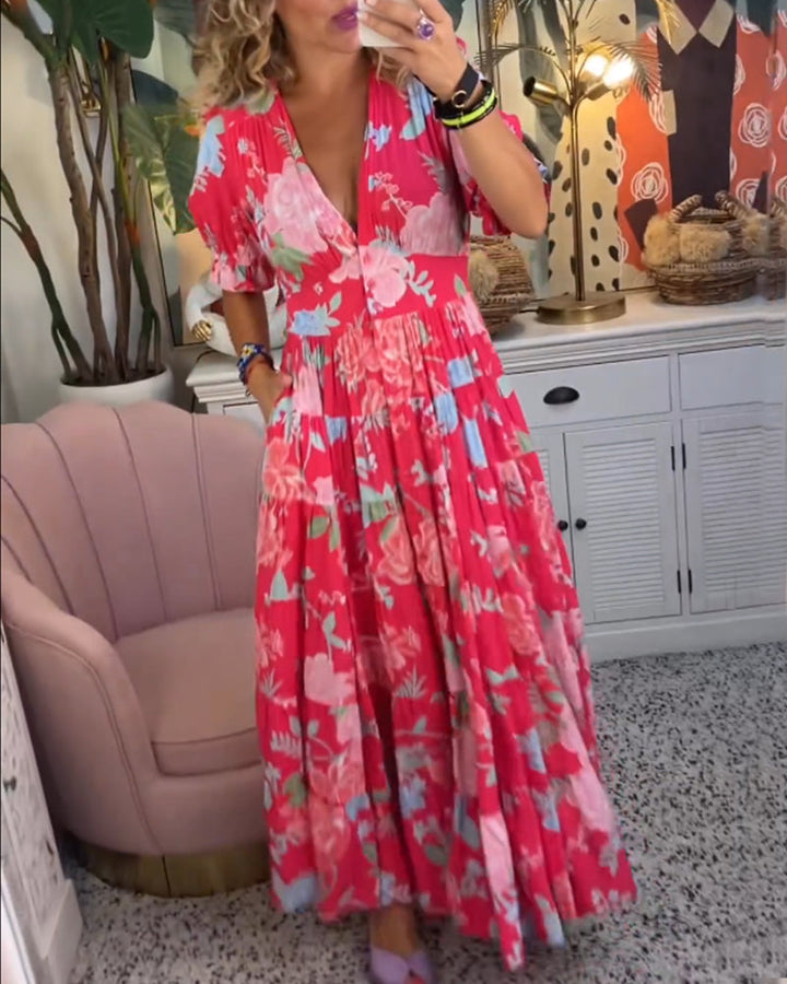 AILEEN | ELEGANT VIBRANT DRESS