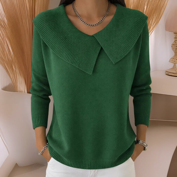 LYDIA | SOFT COLLAR KNIT JUMPER