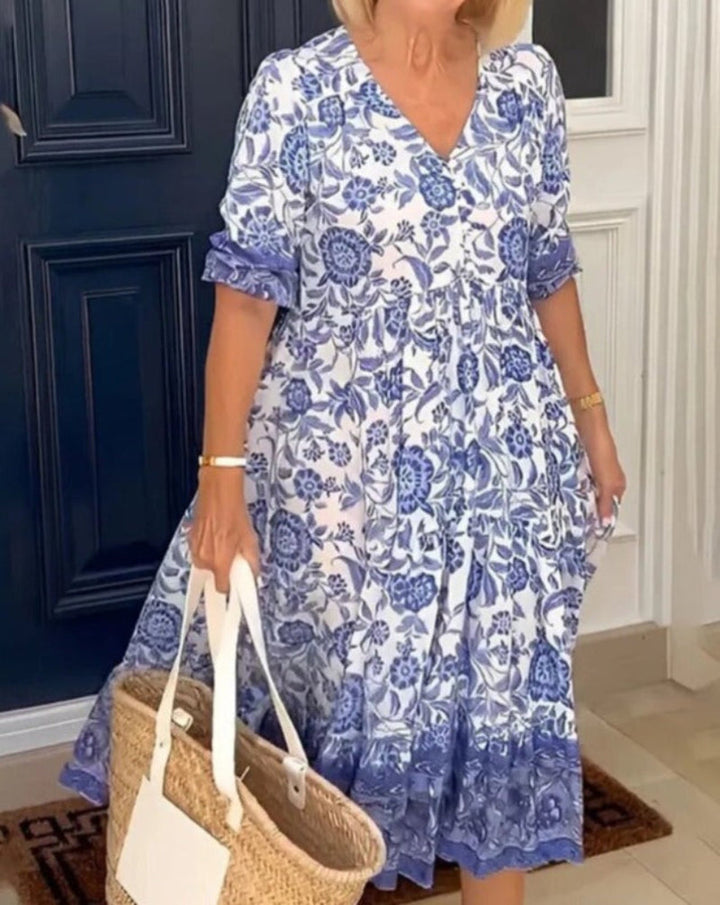 FAYE | ELEGANT AIRY FLORAL DRESS