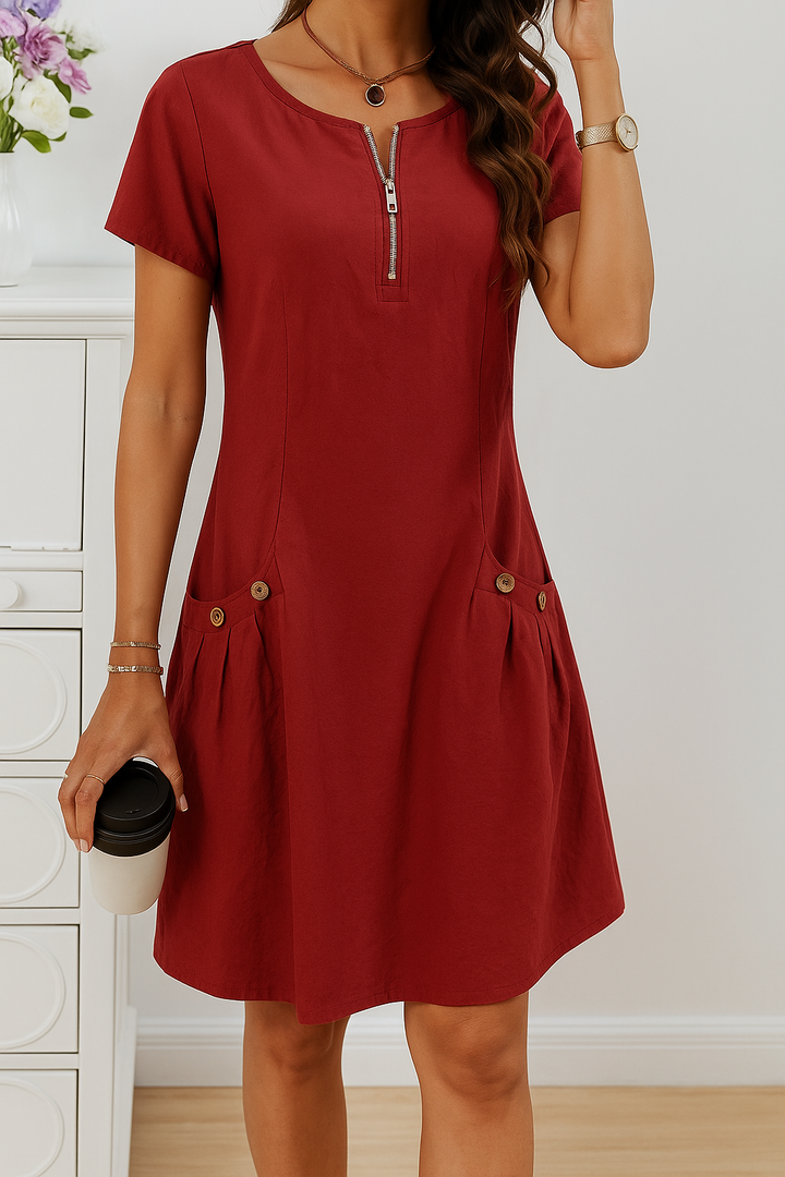FLORA | ELEGANT DRESS WITH POCKETS