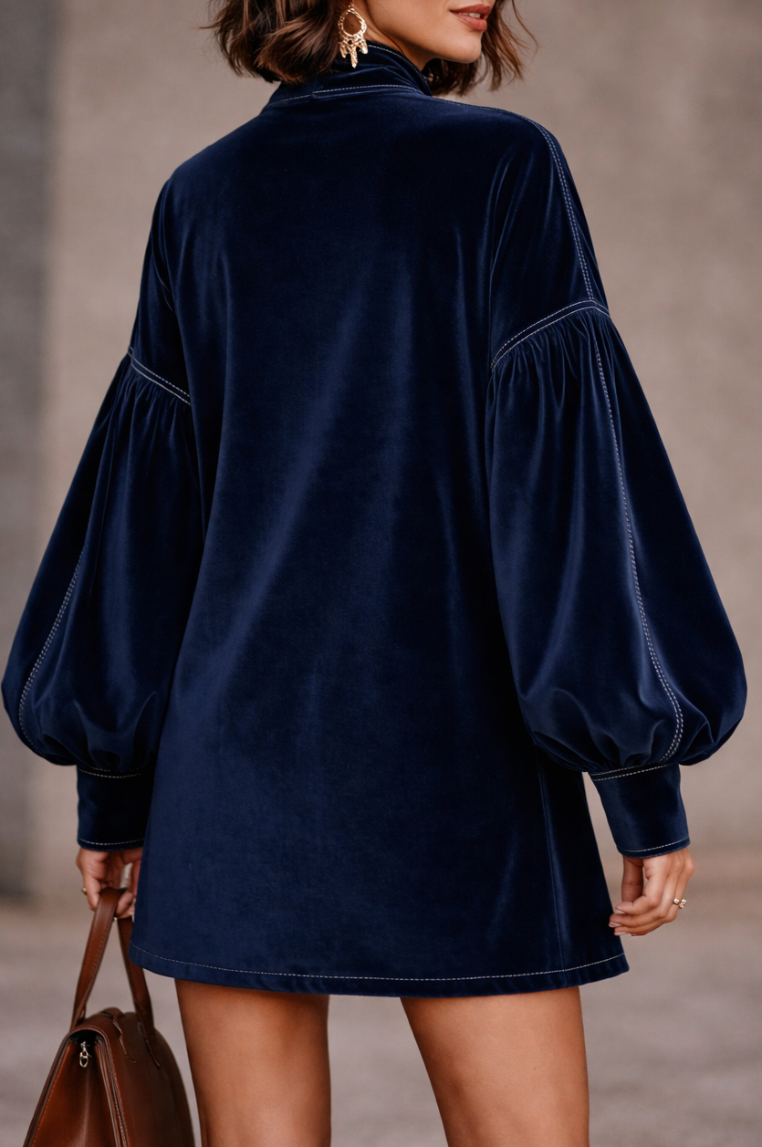 SERENA | ELEGANT VELVET MINI DRESS