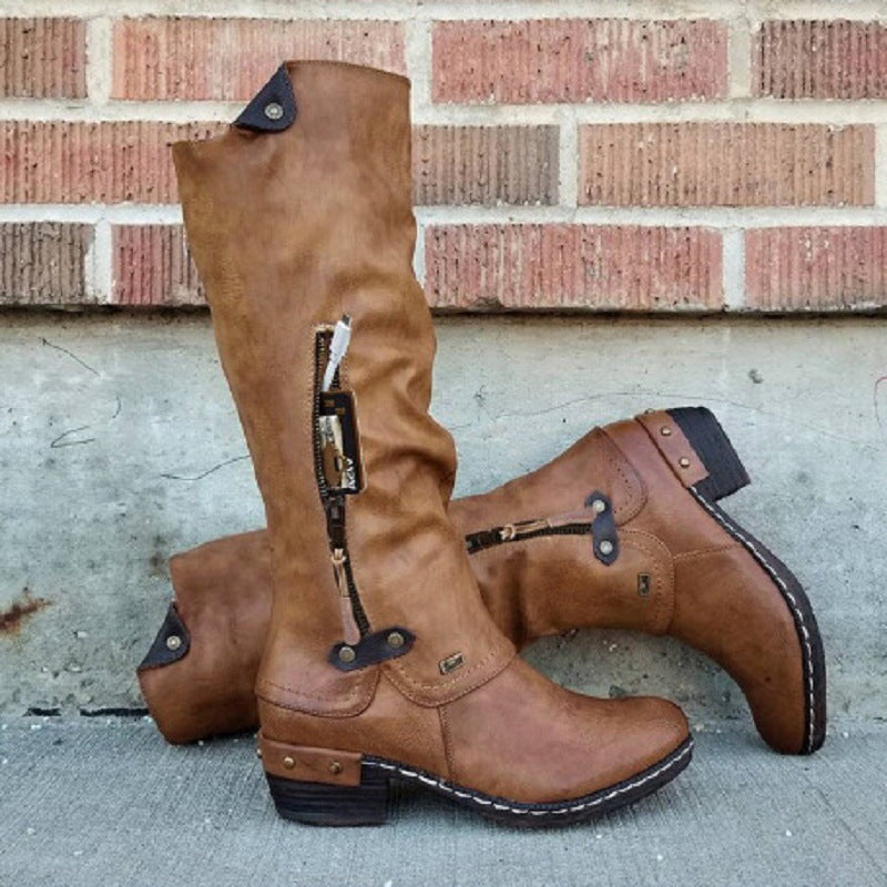 DEBORAH | VEGAN LEATHER POCKET BOOTS