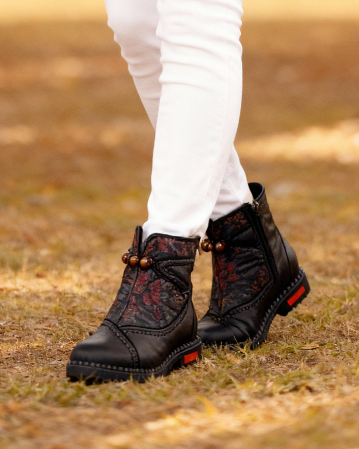 ELIZA | FLORAL COMFORT BOOTS