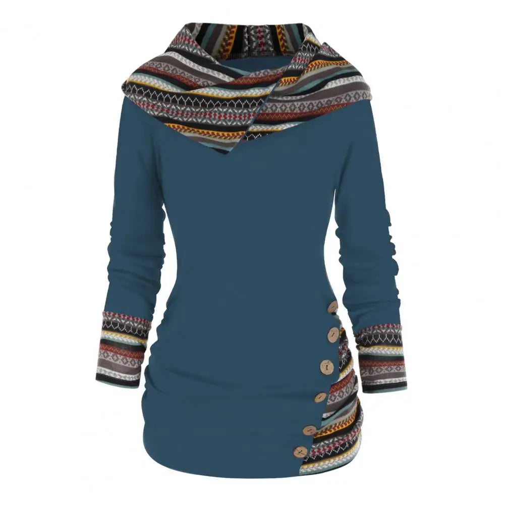 FLORENCE | TRIBAL HOODED PULLOVER