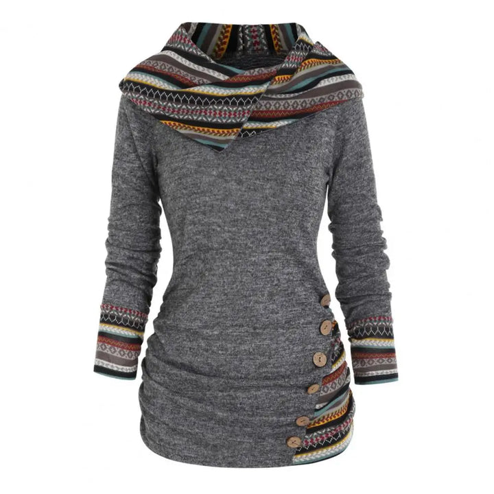 FLORENCE | TRIBAL HOODED PULLOVER