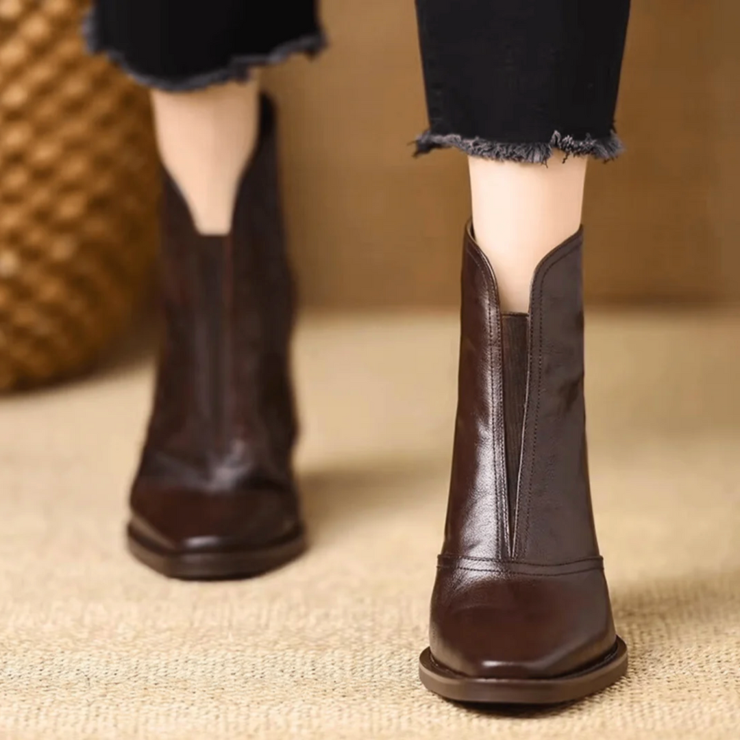 ARABELLA | BLOCK HEEL ANKLE BOOTS