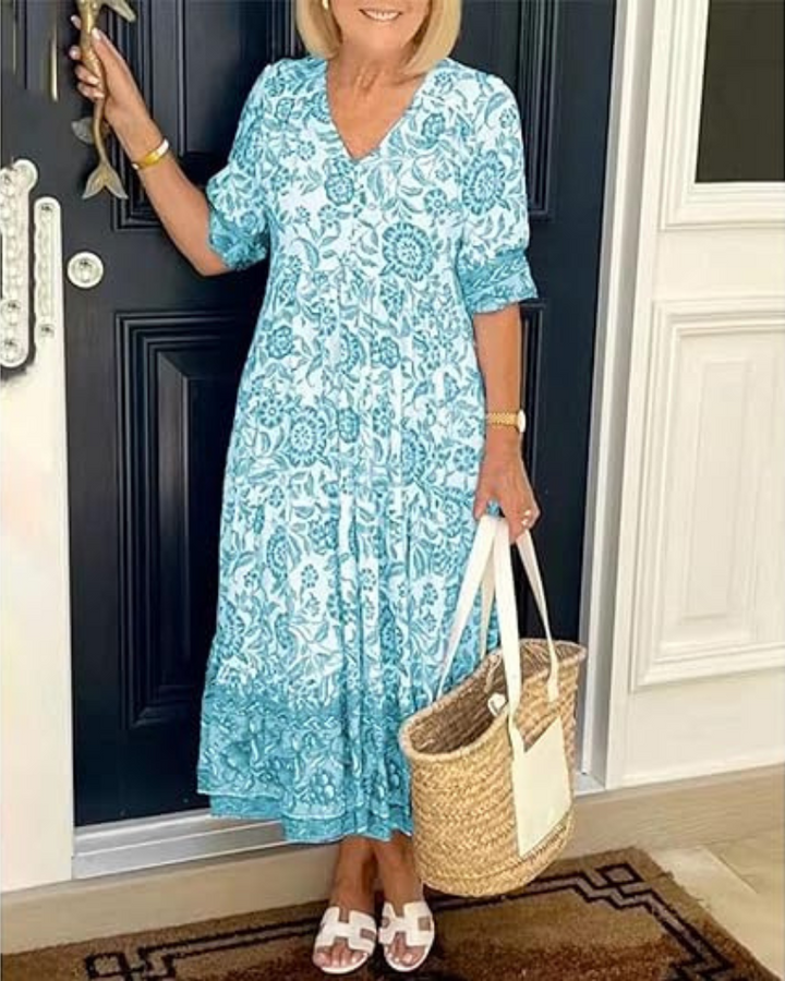 FAYE | ELEGANT AIRY FLORAL DRESS