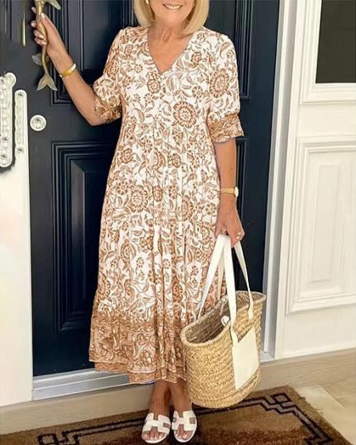 FAYE | ELEGANT AIRY FLORAL DRESS