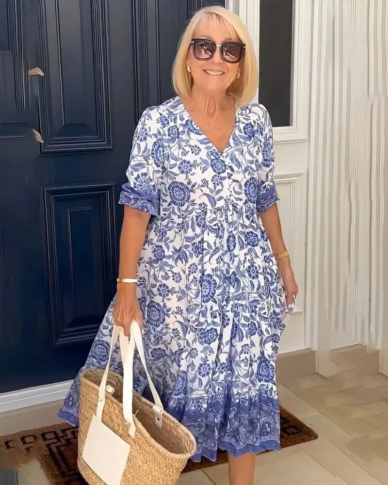 FAYE | ELEGANT AIRY FLORAL DRESS