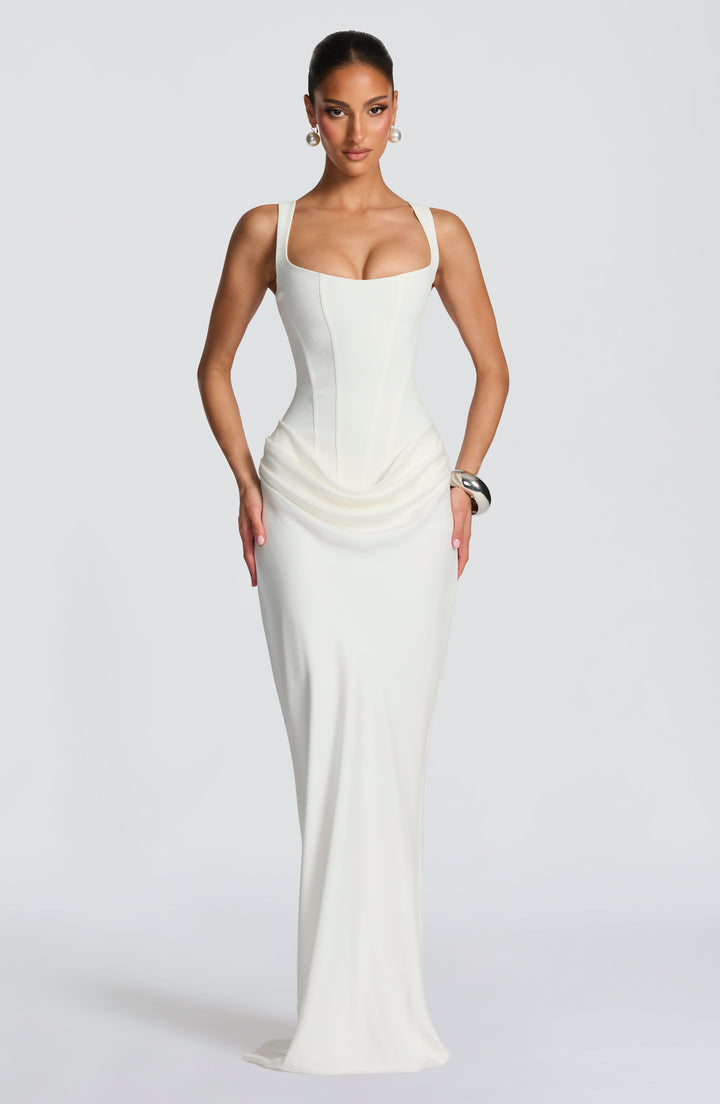 VALENTINA | SQUARE NECK MAXI DRESS