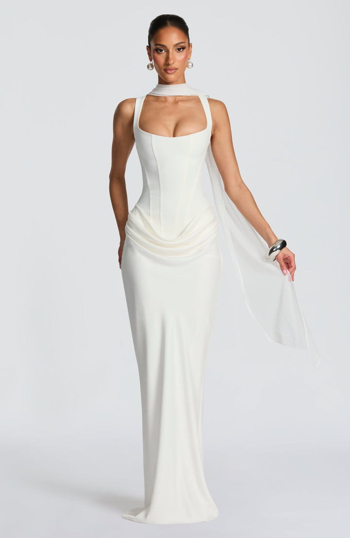 VALENTINA | SQUARE NECK MAXI DRESS