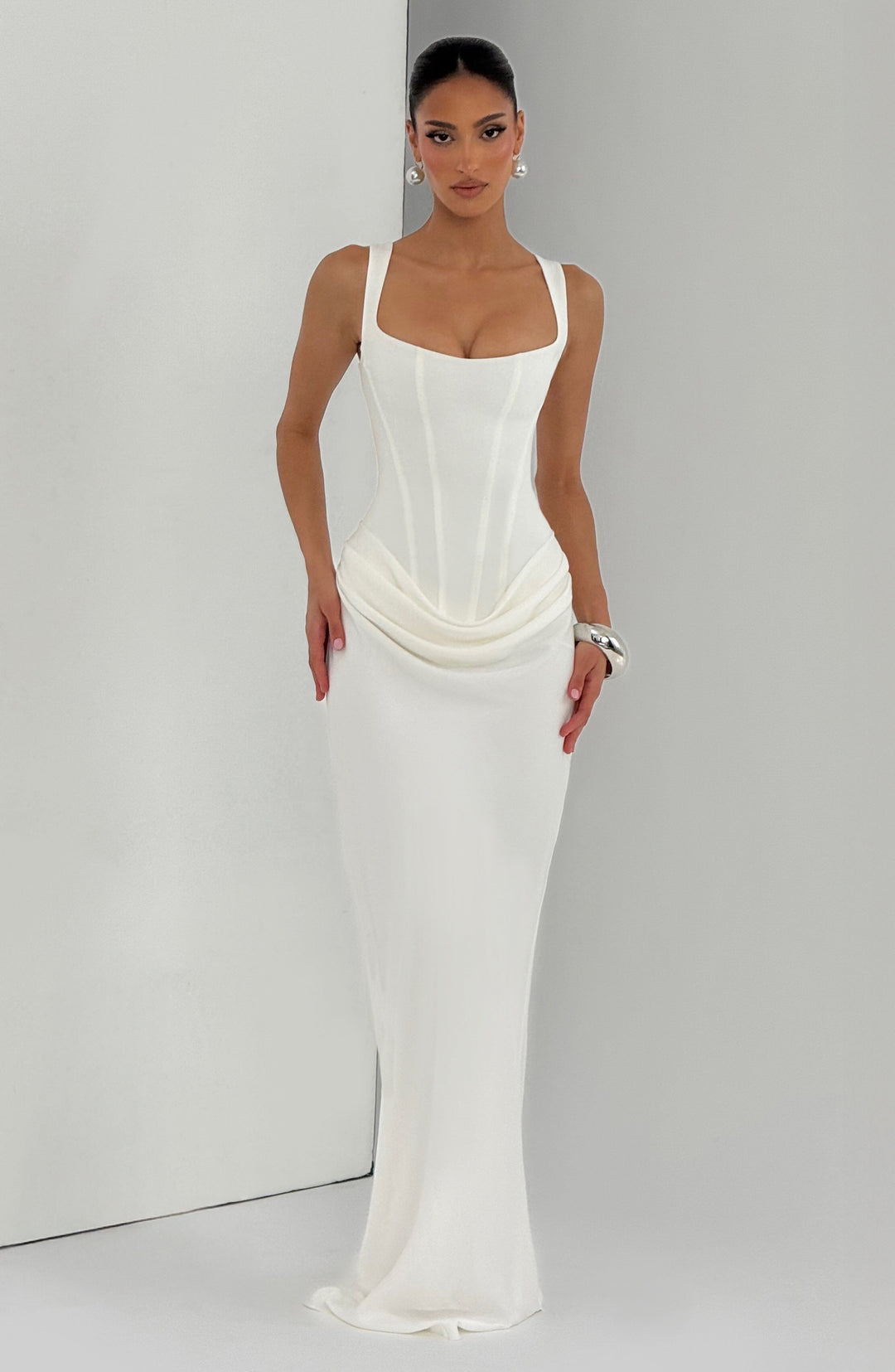 VALENTINA | SQUARE NECK MAXI DRESS