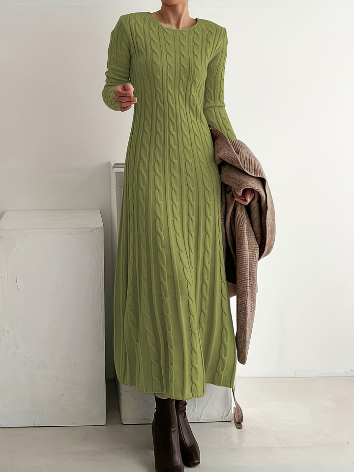 HONORIA | CABLE KNIT MAXI DRESS