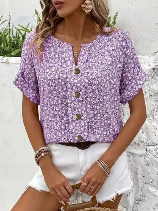 KITTY | ELEGANT SUMMER FLORAL TOP
