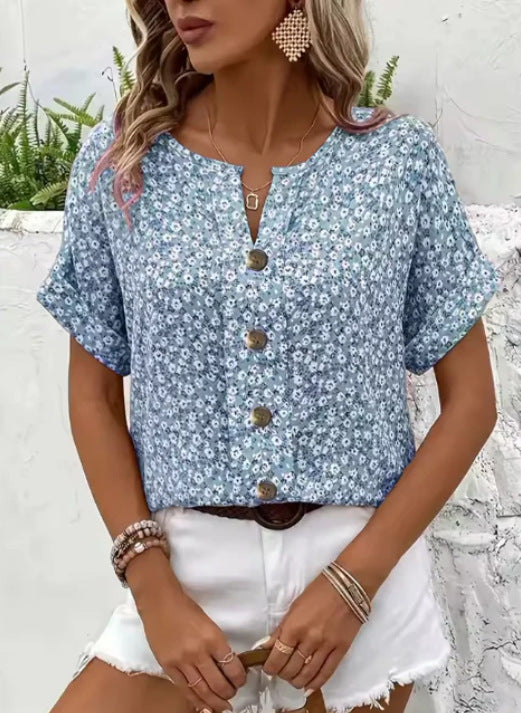 KITTY | ELEGANT SUMMER FLORAL TOP