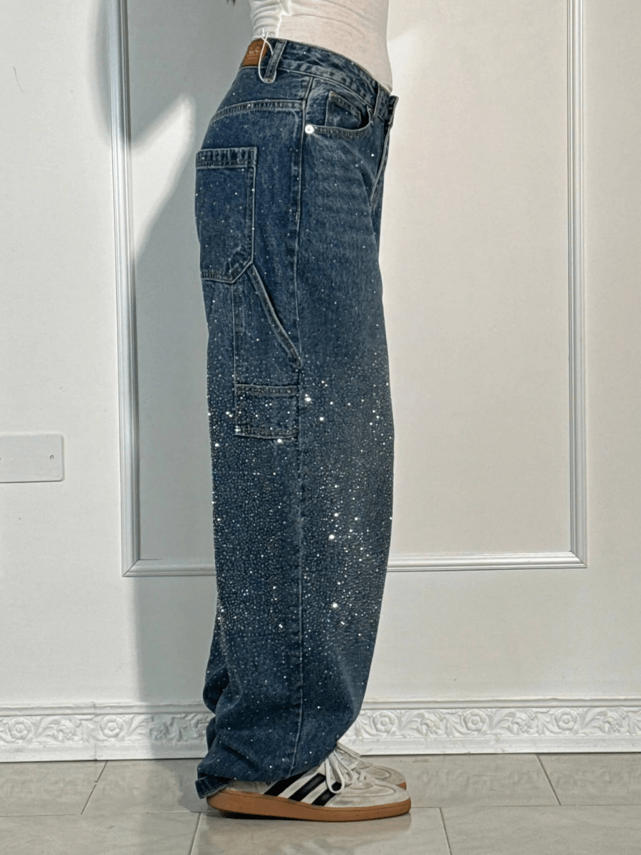 AMELIA | GLITTER BALLOON CARPENTER JEANS
